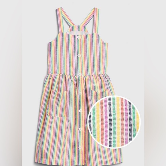 Gap Rainbow Stripe Dress - Picture 4 of 5